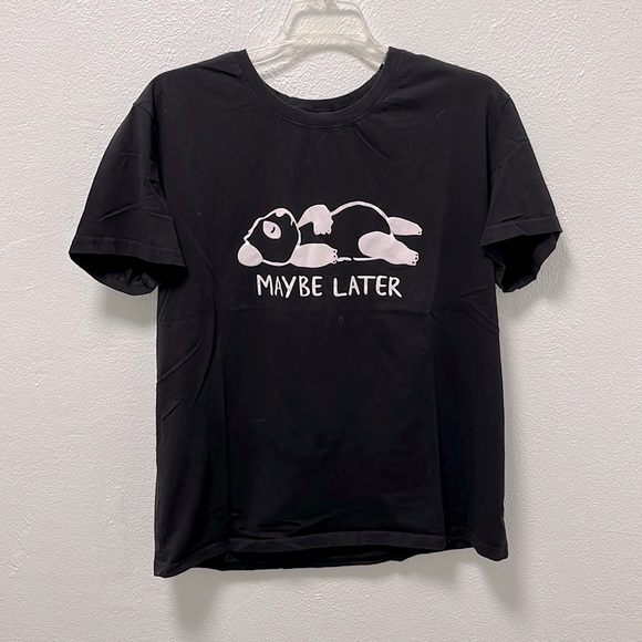 SHEIN Tops - Lazy Panda Shirt